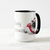 Ragdoll mok met kerstmis (Voorkant rechts)