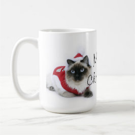 Ragdoll mok met kerstmis