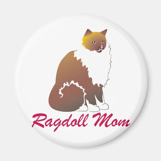 Ragdoll Mom Magneet (Voorkant)