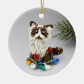 Ragdoll Persian Cat Ceramic Ornament (Voorkant)