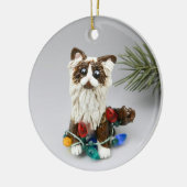 Ragdoll Persian Cat Ceramic Ornament (Links)