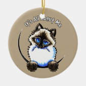 Ragdoll Ragamuffin heeft alles over mij Keramisch Ornament (Voorkant)