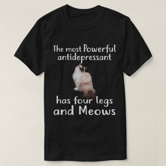 Ragdoll Shirt Antidepressivum Ragdoll Cat Tee Shir (Design voorkant)
