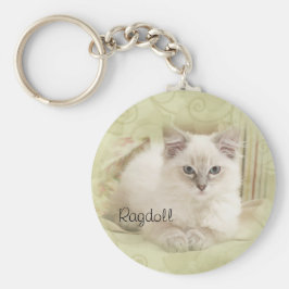 Ragdoll sleutelhanger green