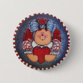 Ragdradie Annie Button Pin