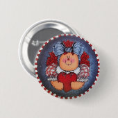 Ragdradie Annie Button Pin (Voorkant /achterkant)