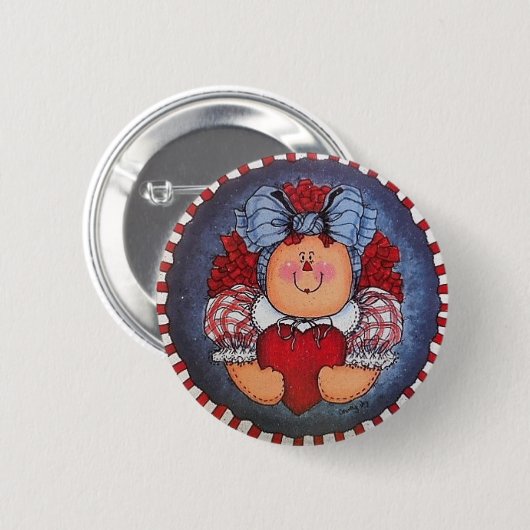 Ragdradie Annie Button Pin (Voorkant /achterkant)