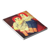 Ragdraf Ann en Andy Doll Notitieblok (Schuin)