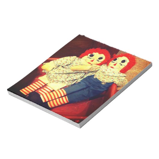 Ragdraf Ann en Andy Doll Notitieblok (Linkerzijde)