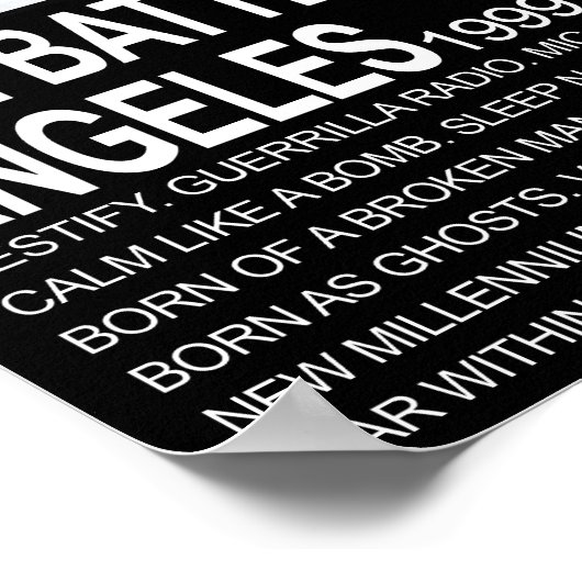 Rage Against The Machine Band Poster (Hoek)