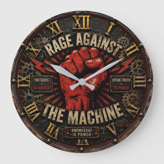 Rage Against the Machine Protest Art Grote Klok (Voorkant)