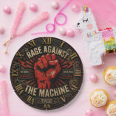 Rage Against the Machine Protest Art Papieren Bordje (Feest)