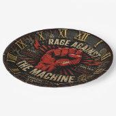 Rage Against the Machine Protest Art Papieren Bordje (Gekanteld)