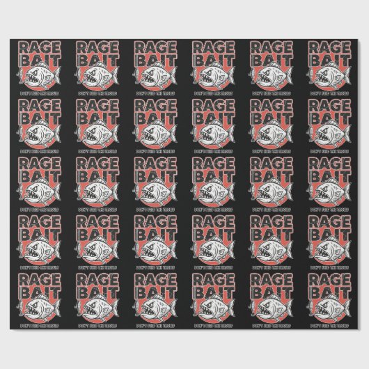 Rage Bait, Voer de Trolls niet Cadeaupapier (Vlak)