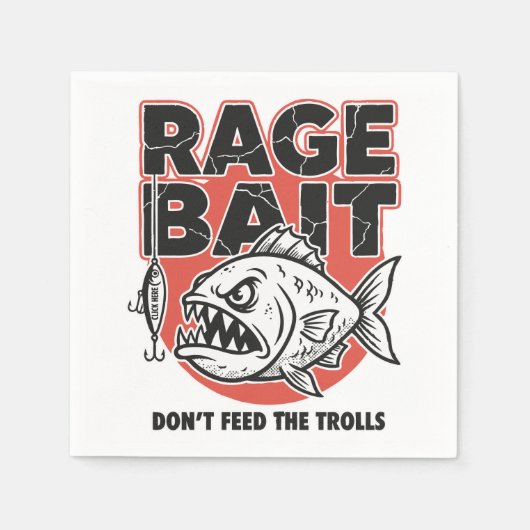 Rage Bait, Voer de Trolls Niet Servet (Voorkant)