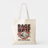 Rage Bait, Voer de Trolls Niet Tote Bag (Achterkant)