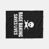 Rage Baking Saves Live Skull Funny Baker Cook Chef Fleece Deken (Voorkant (Horizontaal))
