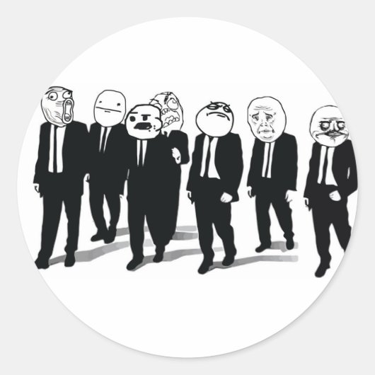 Rage Bende Ronde Stickers (Voorkant)