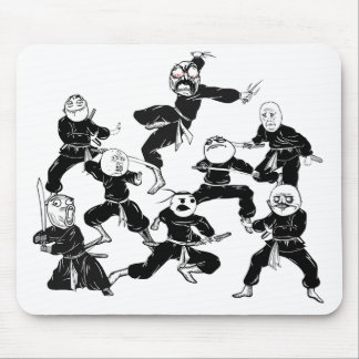 Rage Comic Meme Faces Ninja Gang Mousepad Muismat
