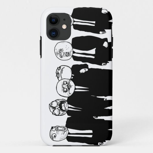 Rage Comic Meme Gezichten Lopen. Me Gusta. Case-Mate iPhone Case (Achterkant)
