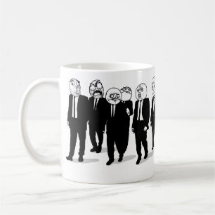 rage comic meme heeft te maken met een wrakkende m koffiemok