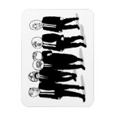 Rage Comic Meme loopt vooruit. Ik Gusta. Magneet (Verticaal)