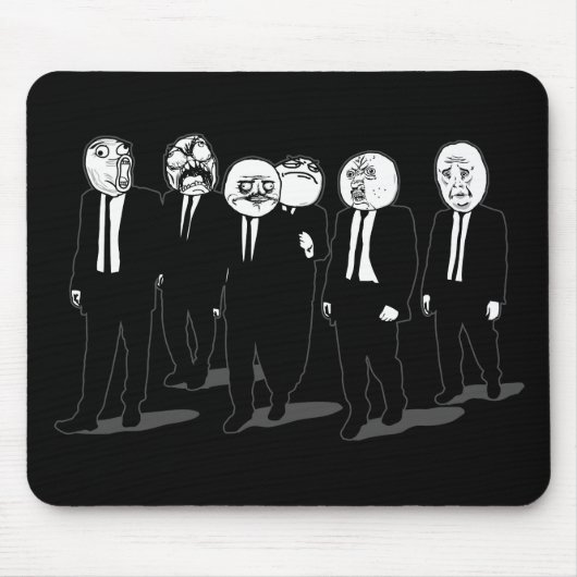 Rage Comic Meme loopt vooruit. Ik Gusta. Muismat (Voorkant)