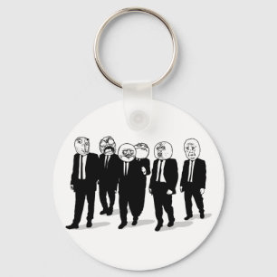 Rage Comic Meme loopt vooruit. Ik Gusta. Sleutelhanger