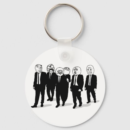 Rage Comic Meme loopt vooruit. Ik Gusta. Sleutelhanger (Voorkant)