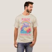 Rage consumeert me dolfijn t-shirt (Voorkant volledig)