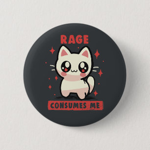 Rage consumeert me ronde button 5,7 cm