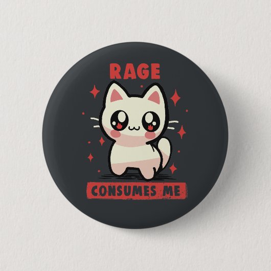 Rage consumeert me ronde button 5,7 cm (Voorkant)