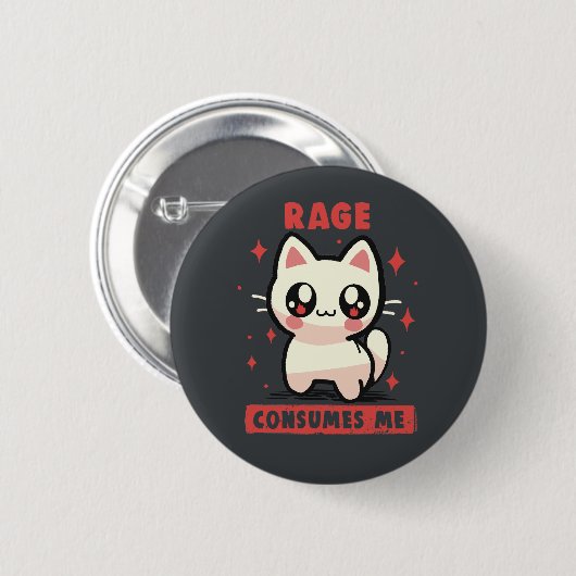 Rage consumeert me ronde button 5,7 cm (Voorkant /achterkant)