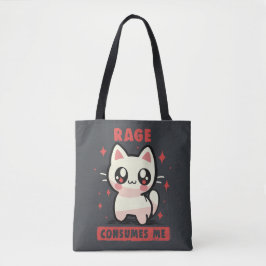 Rage consumeert me tote bag