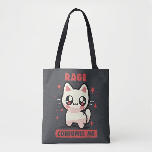 Rage consumeert me tote bag (Voorkant)
