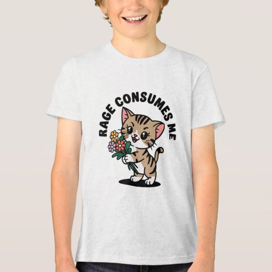 Rage consumeert me Tri-Blend shirt (Voorkant)