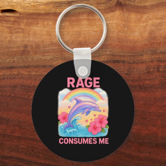 Rage Consumes Me Dolphin Sleutelhanger (Voorkant)
