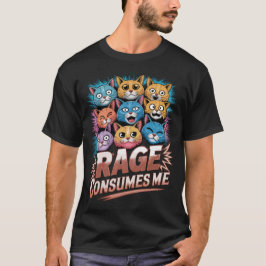 Rage Consumes Me - Grappig Boze Kat Liefhebber Gif T-shirt