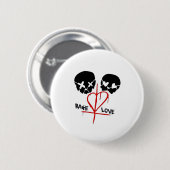 Rage en liefde ronde button 5,7 cm (Voorkant /achterkant)