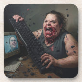 Rage Error: System Failure - Ctrl Alt Delirium Bier Onderzetter (Voorkant)