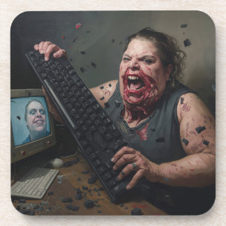 Rage Error: System Failure - Ctrl Alt Delirium Bier Onderzetter