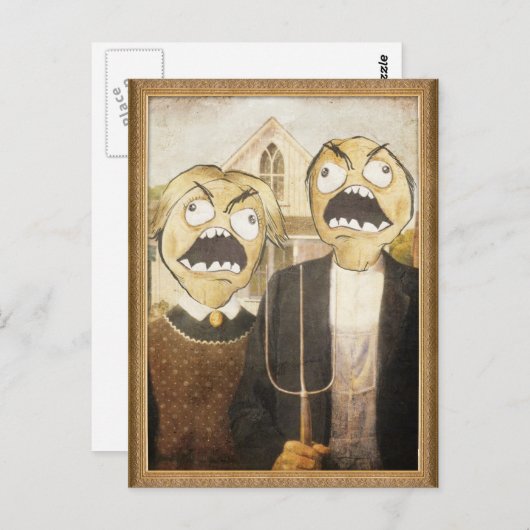Rage Face Meme Face Comic Classy Painting Briefkaart (Voorkant / Achterkant)