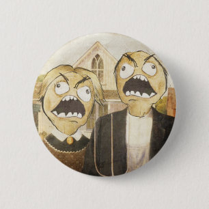 Rage Face Meme Face Comic Classy Painting Ronde Button 5,7 Cm