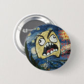 Rage Face Meme Face Comic Classy Painting Ronde Button 5,7 Cm (Voorkant /achterkant)