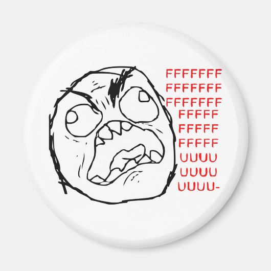Rage Face Origineel Magneet (Voorkant)