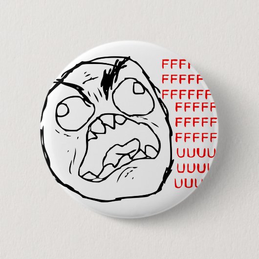 Rage Face Origineel Ronde Button 5,7 Cm (Voorkant)