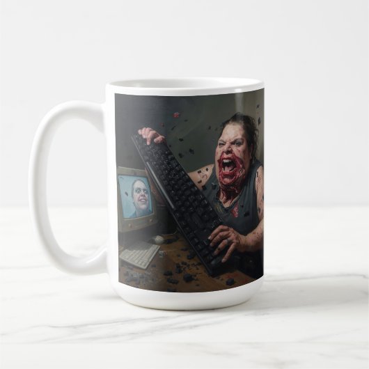 Rage-fout: Systeemfout - Ctrl Alt Delirium Koffiemok (Links)