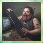 Rage-fout: Systeemfout - Ctrl Alt Delirium Raamsticker (Vel 3)