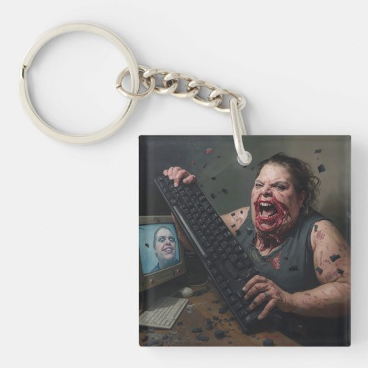 Rage-fout: Systeemfout - Ctrl Alt Delirium Sleutelhanger (voorkant)