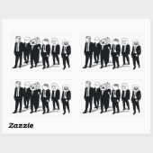 Rage Gang Rechthoek Stickers (Vel)
